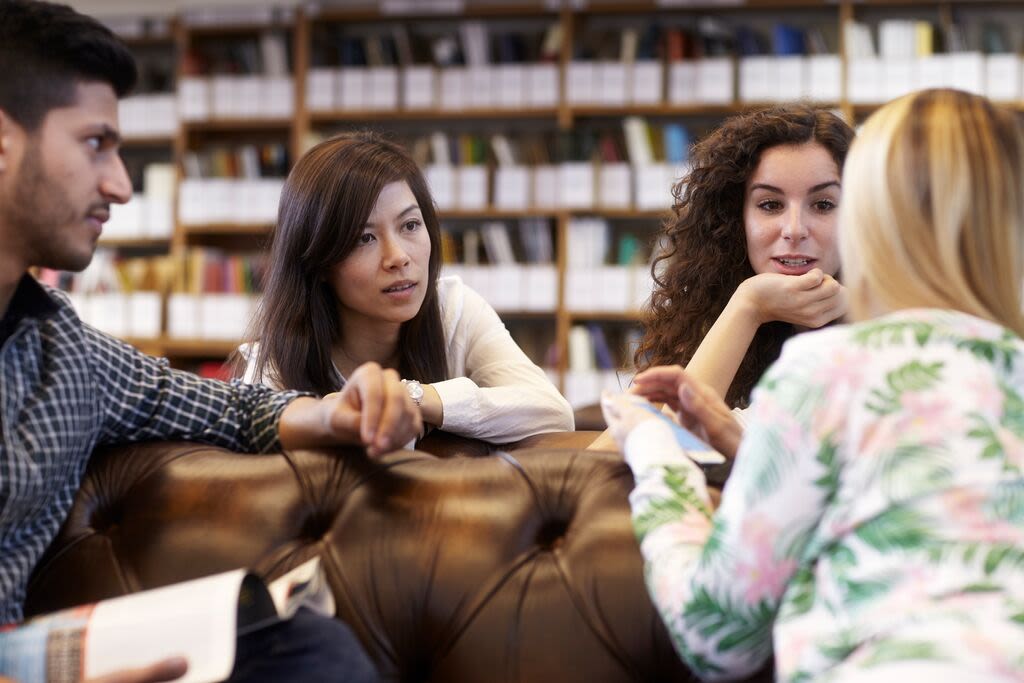Students in discussion
