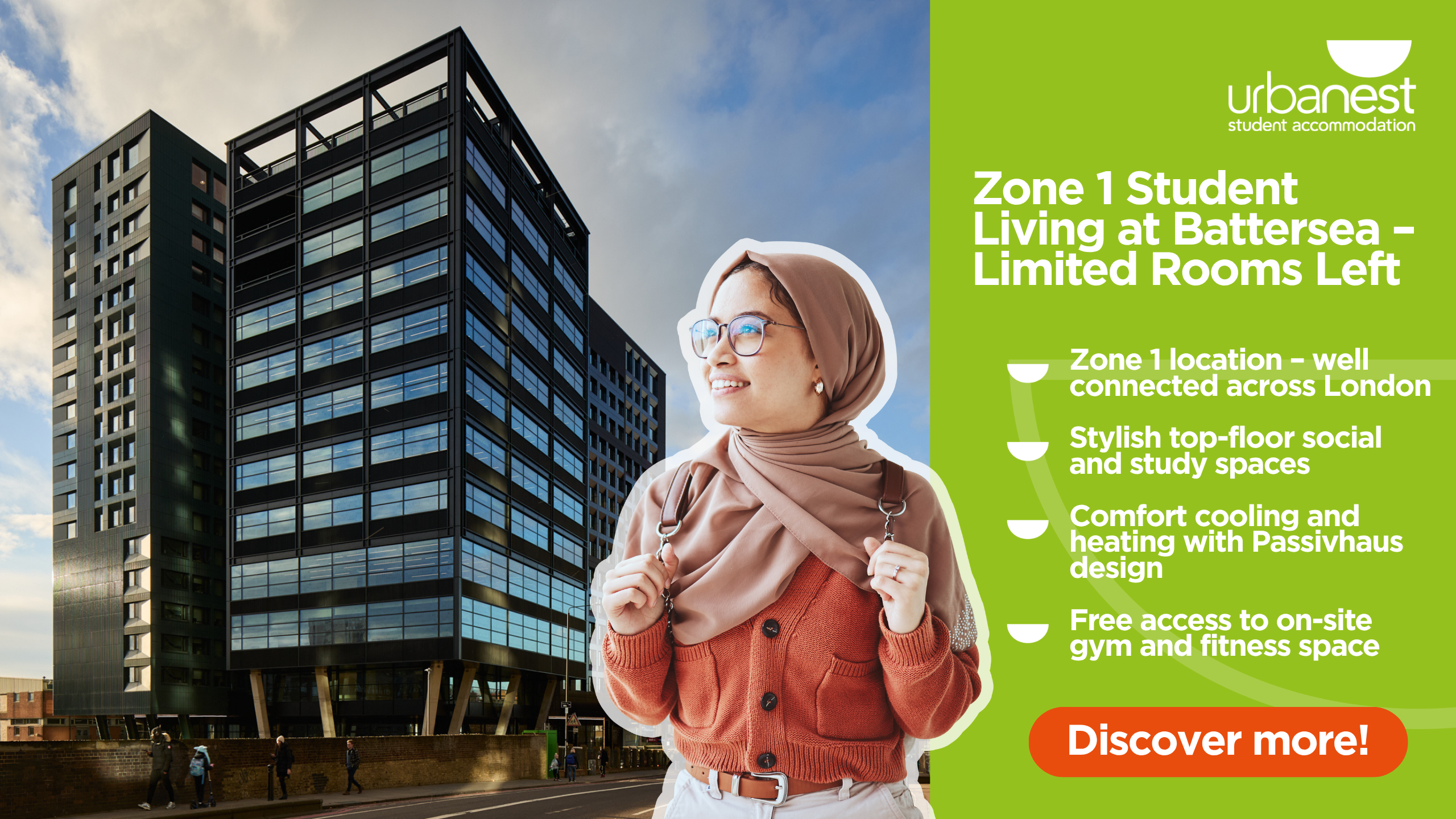 Urbanest - Zone 1 Student Living at Battersea - Limited rooms left