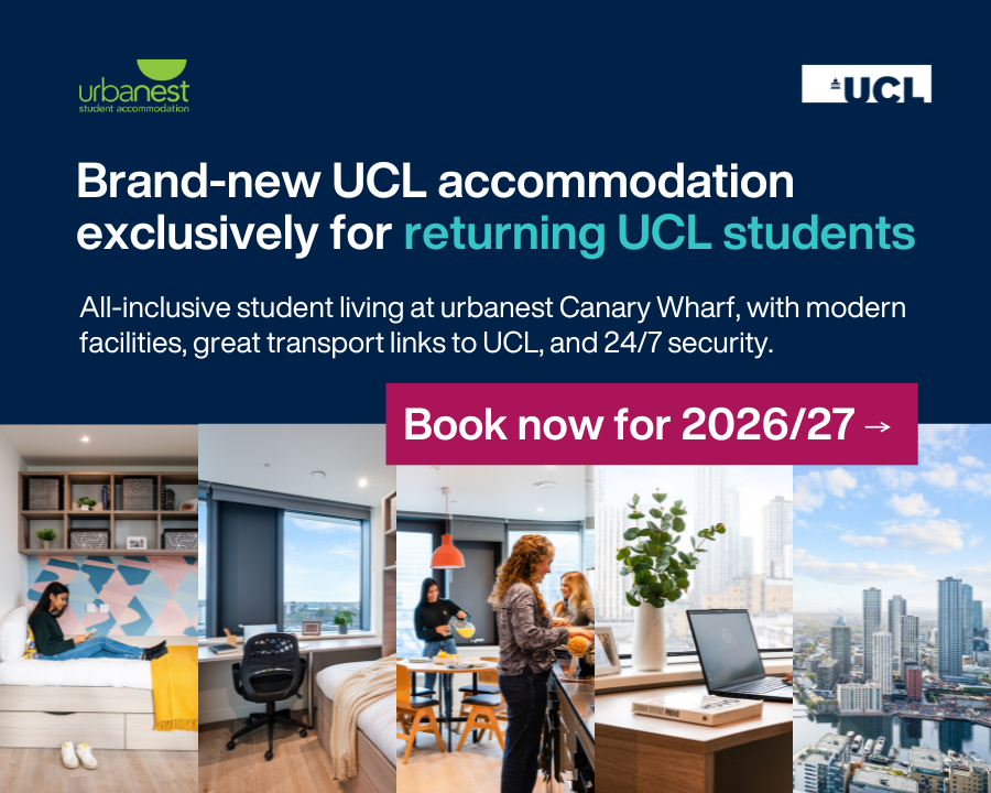Brand-new UCL accommodation exclusively for returning UCL students. Book now for 2026/27